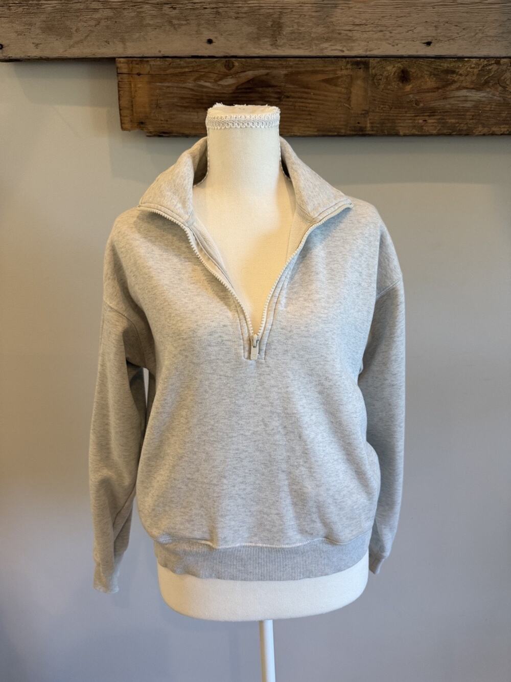 Fabletics Gray Quarter zip (S)